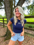 Navy MADI MADE fitted T