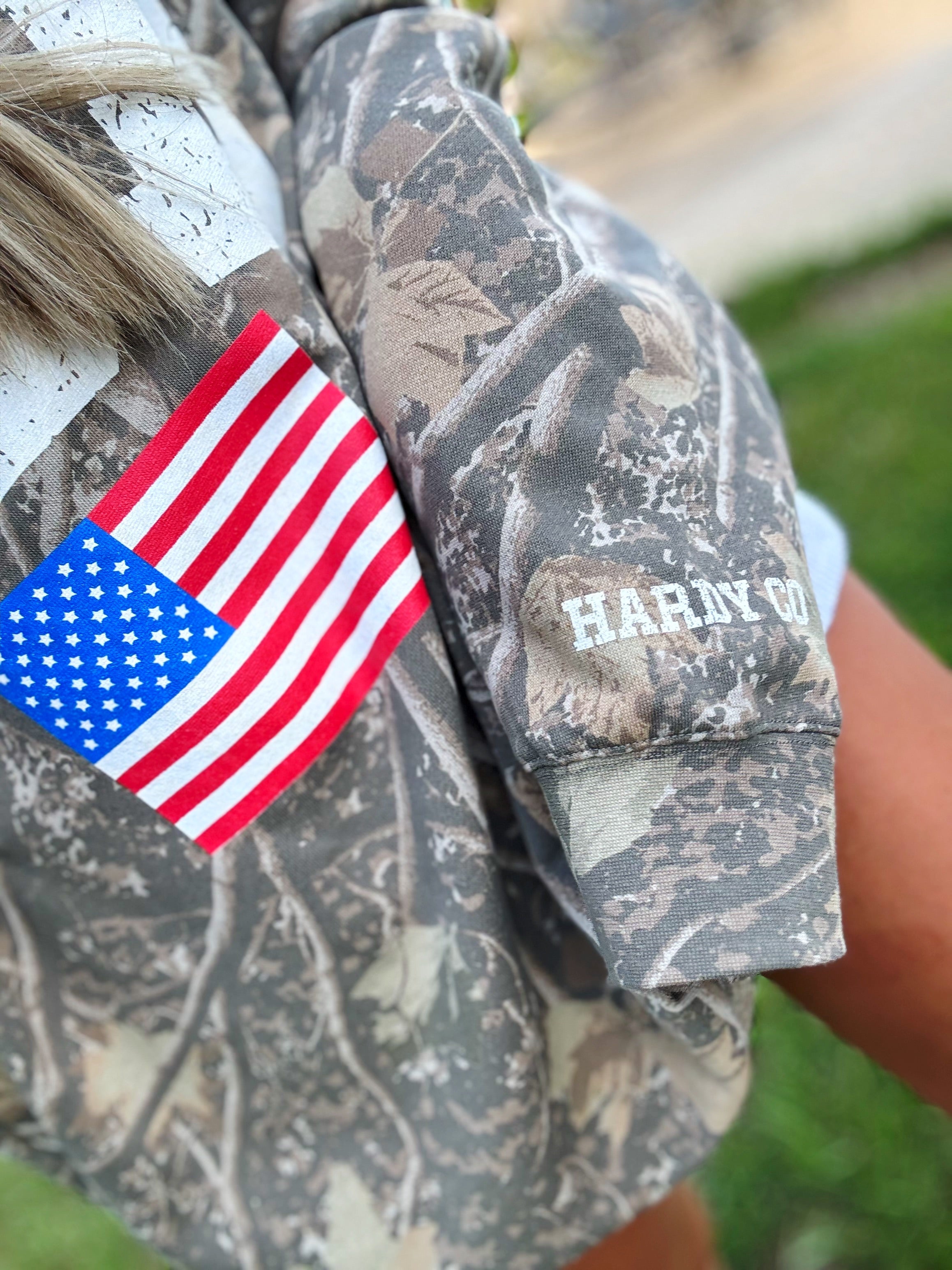 USA ❤️💙camo pullover